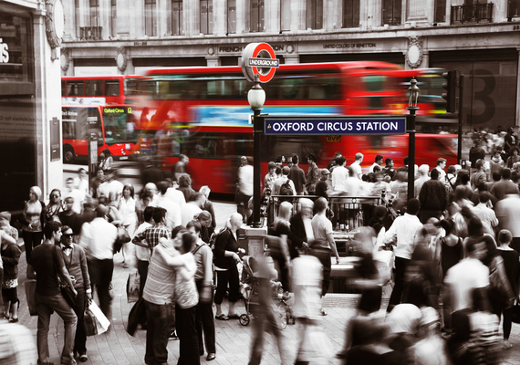 london busy city